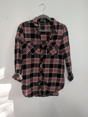 Volcom Flannel Plaid Button-Up Shirt